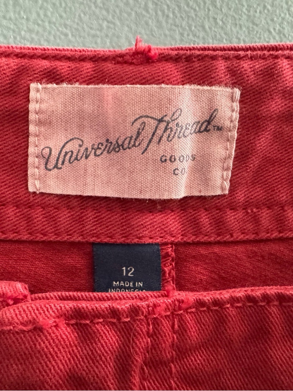 Universal Thread Red High-Rise Shorts size 12 - Picture 2 of 11
